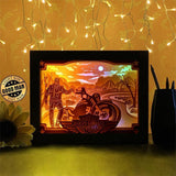 Motor Harley Davidson Cycles - Paper Cutting Light Box - LightBoxGoodman - LightboxGoodman