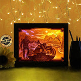 Motor Harley Davidson Cycles - Paper Cutting Light Box - LightBoxGoodman - LightboxGoodman