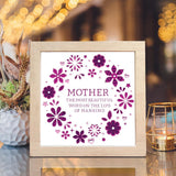 Multilayer Mother Gift  – Paper Cut Light Box File - Cricut File - 8x8 inches - LightBoxGoodMan