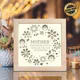 Multilayer Mother Gift – Paper Cut Light Box File - Cricut File - 8x8 inches - LightBoxGoodMan - LightboxGoodman