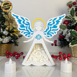 Nativity - Paper Cut Angel Light Box File - Cricut File - 8x8 inches - LightBoxGoodMan - LightboxGoodman