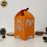 Nativity - Paper Cut Lantern File - Cricut File - 10,5x20,6cm - LightBoxGoodMan - LightboxGoodman