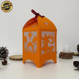 Nativity - Paper Cut Lantern File - Cricut File - 10,5x20,6cm - LightBoxGoodMan - LightboxGoodman