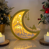 Nativity - Paper Cut Moon Light Box File - Cricut File - 16x16cm - LightBoxGoodMan