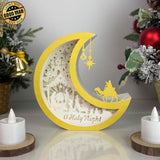 Nativity - Paper Cut Moon Light Box File - Cricut File - 16x16cm - LightBoxGoodMan - LightboxGoodman