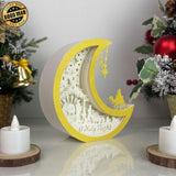 Nativity - Paper Cut Moon Light Box File - Cricut File - 16x16cm - LightBoxGoodMan - LightboxGoodman