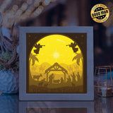 Nativity Scene 2 – Paper Cut Light Box File - Cricut File - 20x20cm - LightBoxGoodMan - LightboxGoodman