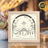 Nativity Scene 2 – Paper Cut Light Box File - Cricut File - 20x20cm - LightBoxGoodMan - LightboxGoodman