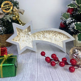 Nativity Scene 2 - Paper Cut Star Light Box File - Cricut File - 28x13.7cm - LightBoxGoodMan - LightboxGoodman