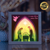 Nativity Scene 3 – Paper Cut Light Box File - Cricut File - 20x20cm - LightBoxGoodMan - LightboxGoodman