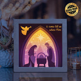 Nativity Scene 3 – Paper Cut Light Box File - Cricut File - 20x20cm - LightBoxGoodMan - LightboxGoodman