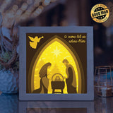 Nativity Scene 3 – Paper Cut Light Box File - Cricut File - 20x20cm - LightBoxGoodMan - LightboxGoodman