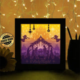 Nativity Scene 4 - Paper Cutting Light Box - LightBoxGoodman - LightboxGoodman