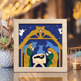 Nativity Scene – Paper Cut Light Box File - Cricut File - 20x20cm - LightBoxGoodMan