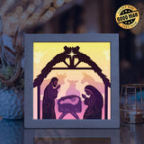 Nativity Scene – Paper Cut Light Box File - Cricut File - 20x20cm - LightBoxGoodMan - LightboxGoodman