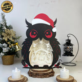 Nativity Scene - Paper Cut Owl Light Box File - Cricut File - 25x20 cm - LightBoxGoodMan - LightboxGoodman