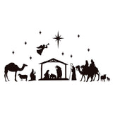 Nativity Scene Silent Night Oh Holy Night - Cricut File - Svg, Png, Dxf, Eps - LightBoxGoodMan - LightboxGoodman