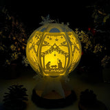 Nativity - Snowball Lantern File - Cricut File - LightBoxGoodMan - LightboxGoodman