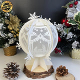 Nativity - Snowball Lantern File - Cricut File - LightBoxGoodMan - LightboxGoodman