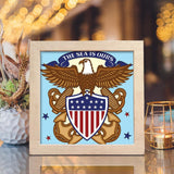 Navy – Paper Cut Light Box File - Cricut File - 20x20cm - LightBoxGoodMan