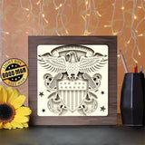 Navy - Paper Cutting Light Box - LightBoxGoodman - LightboxGoodman