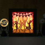 New Year's Eve Party – Paper Cut Light Box File - Cricut File - 8x8 inches - LightBoxGoodMan - LightboxGoodman