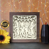 New Year's Eve Party - Paper Cutting Light Box - LightBoxGoodman - LightboxGoodman