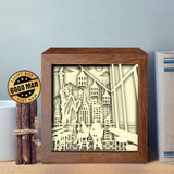 New York 1 - Paper Cut Light Box File - Cricut File - 8x8 Inches - LightBoxGoodMan - LightboxGoodman