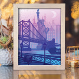 New York 2 - Paper Cut Light Box File - Cricut File - 8x10 Inches - LightBoxGoodMan