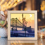 New York 2 Square - Paper Cut Light Box File - Cricut File - 8x8 inches - LightBoxGoodMan - LightboxGoodman