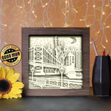 New York 2 Square - Paper Cutting Light Box - LightBoxGoodman - LightboxGoodman