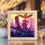 New York 3 - Paper Cut Light Box File - Cricut File - 8x8 inches - LightBoxGoodMan