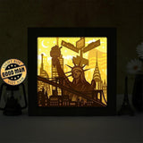 New York 3 - Paper Cut Light Box File - Cricut File - 8x8 inches - LightBoxGoodMan - LightboxGoodman