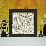 New York 3 - Paper Cut Light Box File - Cricut File - 8x8 inches - LightBoxGoodMan - LightboxGoodman