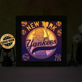 New York Yankees – Paper Cut Light Box File - Cricut File - 20x20cm - LightBoxGoodMan - LightboxGoodman