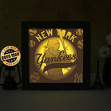 New York Yankees – Paper Cut Light Box File - Cricut File - 20x20cm - LightBoxGoodMan - LightboxGoodman