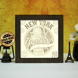 New York Yankees – Paper Cut Light Box File - Cricut File - 20x20cm - LightBoxGoodMan - LightboxGoodman