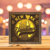 New York Yankees - Paper Cutting Light Box - LightBoxGoodman - LightboxGoodman