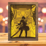 Nier automata - Paper Cutting Light Box - LightBoxGoodman - LightboxGoodman