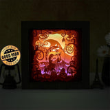 Nightmare Before Christmas 1 Square – Paper Cut Light Box File - Cricut File - 20x20cm - LightBoxGoodMan - LightboxGoodman