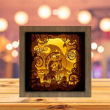 Nightmare Before Christmas 1 Square - Paper Cutting Light Box - LightBoxGoodman