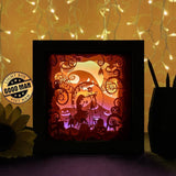 Nightmare Before Christmas 1 Square - Paper Cutting Light Box - LightBoxGoodman - LightboxGoodman