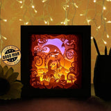 Nightmare Before Christmas 1 Square - Paper Cutting Light Box - LightBoxGoodman - LightboxGoodman