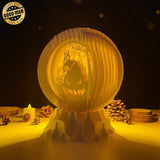 Nightmare Before Christmas - 3D Pop-up Light Box Globe File - Cricut File - LightBoxGoodMan - LightboxGoodman