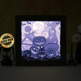 Nightmare Before Christmas 4 – Paper Cut Light Box File - Cricut File - 20x20cm - LightBoxGoodMan - LightboxGoodman