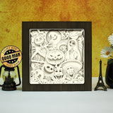 Nightmare Before Christmas 4 – Paper Cut Light Box File - Cricut File - 20x20cm - LightBoxGoodMan - LightboxGoodman