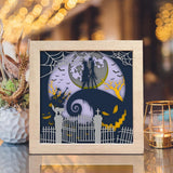 Nightmare Before Christmas 7 Square – Paper Cut Light Box File - Cricut File - 20x20cm - LightBoxGoodMan