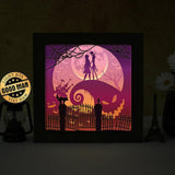 Nightmare Before Christmas 7 Square – Paper Cut Light Box File - Cricut File - 20x20cm - LightBoxGoodMan - LightboxGoodman