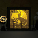 Nightmare Before Christmas 7 Square – Paper Cut Light Box File - Cricut File - 20x20cm - LightBoxGoodMan - LightboxGoodman