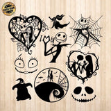 Nightmare Before Christmas - Cricut File - Svg, Png, Dxf, Eps - LightBoxGoodMan - LightboxGoodman